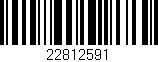 Código de barras (EAN, GTIN, SKU, ISBN): '22812591'