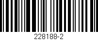 Código de barras (EAN, GTIN, SKU, ISBN): '228188-2'