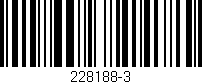 Código de barras (EAN, GTIN, SKU, ISBN): '228188-3'