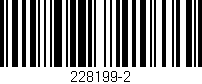 Código de barras (EAN, GTIN, SKU, ISBN): '228199-2'