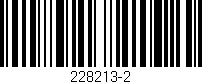 Código de barras (EAN, GTIN, SKU, ISBN): '228213-2'