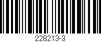 Código de barras (EAN, GTIN, SKU, ISBN): '228213-3'