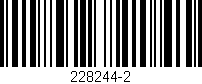 Código de barras (EAN, GTIN, SKU, ISBN): '228244-2'