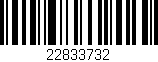 Código de barras (EAN, GTIN, SKU, ISBN): '22833732'