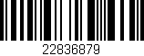 Código de barras (EAN, GTIN, SKU, ISBN): '22836879'