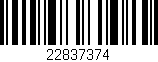 Código de barras (EAN, GTIN, SKU, ISBN): '22837374'