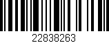 Código de barras (EAN, GTIN, SKU, ISBN): '22838263'