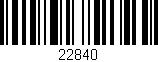 Código de barras (EAN, GTIN, SKU, ISBN): '22840'