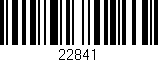 Código de barras (EAN, GTIN, SKU, ISBN): '22841'