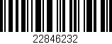 Código de barras (EAN, GTIN, SKU, ISBN): '22846232'