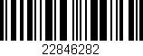 Código de barras (EAN, GTIN, SKU, ISBN): '22846282'