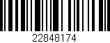 Código de barras (EAN, GTIN, SKU, ISBN): '22848174'