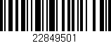 Código de barras (EAN, GTIN, SKU, ISBN): '22849501'