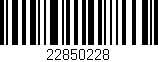 Código de barras (EAN, GTIN, SKU, ISBN): '22850228'