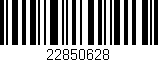 Código de barras (EAN, GTIN, SKU, ISBN): '22850628'