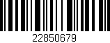 Código de barras (EAN, GTIN, SKU, ISBN): '22850679'