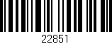 Código de barras (EAN, GTIN, SKU, ISBN): '22851'