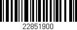 Código de barras (EAN, GTIN, SKU, ISBN): '22851900'