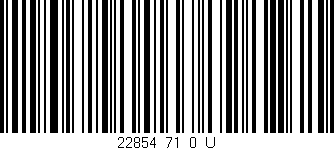 Código de barras (EAN, GTIN, SKU, ISBN): '22854_71_0_U'