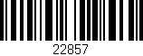 Código de barras (EAN, GTIN, SKU, ISBN): '22857'