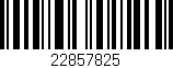 Código de barras (EAN, GTIN, SKU, ISBN): '22857825'