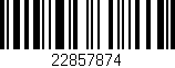 Código de barras (EAN, GTIN, SKU, ISBN): '22857874'