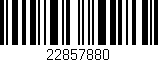 Código de barras (EAN, GTIN, SKU, ISBN): '22857880'