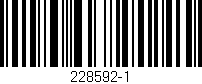 Código de barras (EAN, GTIN, SKU, ISBN): '228592-1'