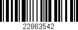Código de barras (EAN, GTIN, SKU, ISBN): '22863542'