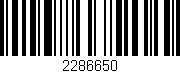 Código de barras (EAN, GTIN, SKU, ISBN): '2286650'
