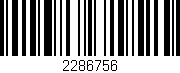 Código de barras (EAN, GTIN, SKU, ISBN): '2286756'