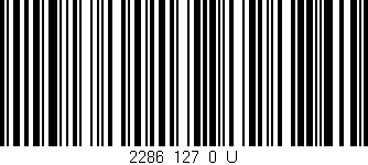 Código de barras (EAN, GTIN, SKU, ISBN): '2286_127_0_U'