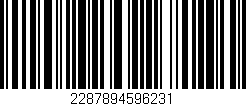 Código de barras (EAN, GTIN, SKU, ISBN): '2287894596231'