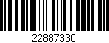 Código de barras (EAN, GTIN, SKU, ISBN): '22887336'
