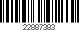 Código de barras (EAN, GTIN, SKU, ISBN): '22887383'