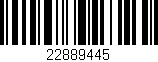 Código de barras (EAN, GTIN, SKU, ISBN): '22889445'