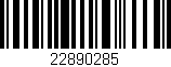 Código de barras (EAN, GTIN, SKU, ISBN): '22890285'