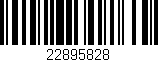 Código de barras (EAN, GTIN, SKU, ISBN): '22895828'