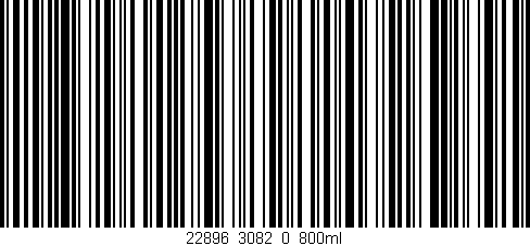 Código de barras (EAN, GTIN, SKU, ISBN): '22896_3082_0_800ml'