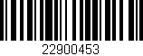Código de barras (EAN, GTIN, SKU, ISBN): '22900453'