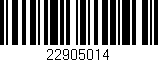 Código de barras (EAN, GTIN, SKU, ISBN): '22905014'