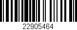 Código de barras (EAN, GTIN, SKU, ISBN): '22905464'
