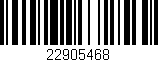 Código de barras (EAN, GTIN, SKU, ISBN): '22905468'