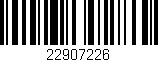 Código de barras (EAN, GTIN, SKU, ISBN): '22907226'