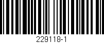 Código de barras (EAN, GTIN, SKU, ISBN): '229118-1'