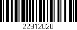 Código de barras (EAN, GTIN, SKU, ISBN): '22912020'