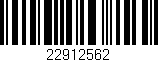 Código de barras (EAN, GTIN, SKU, ISBN): '22912562'