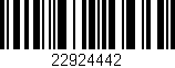 Código de barras (EAN, GTIN, SKU, ISBN): '22924442'