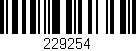 Código de barras (EAN, GTIN, SKU, ISBN): '229254'