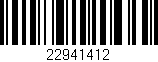 Código de barras (EAN, GTIN, SKU, ISBN): '22941412'